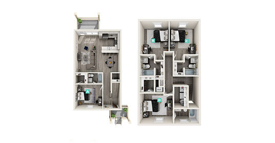 The Keys Townhome Rendering