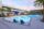 poolside and parking lot
